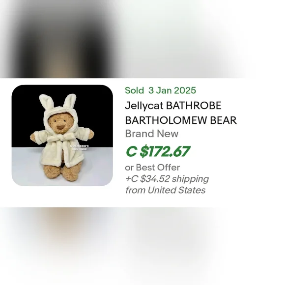 ✨️Bartholomew Bear In Robe✨️ - Picture 6 of 7